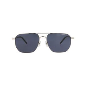 Montblanc Aviator-Frame Metal Sunglasses Silver Mens